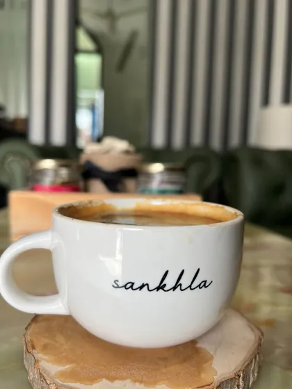 Mornings in my office often start with strong coffee and even stronger briefs. This 'Sankhla' mug is a small reminder of the brand and the responsibility it represents.