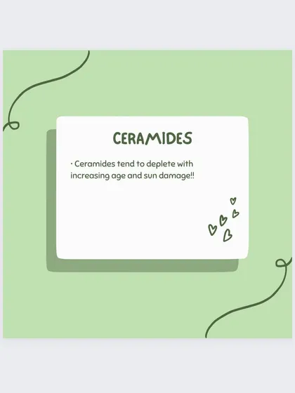 Unfortunately, our natural ceramide levels tend to deplete with increasing age and sun damage.