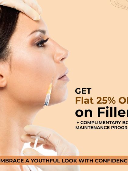 Embrace a youthful look with confidence. We are offering a flat 25% off on dermal fillers, plus a complimentary Botox maintenance program to enhance and prolong your results.