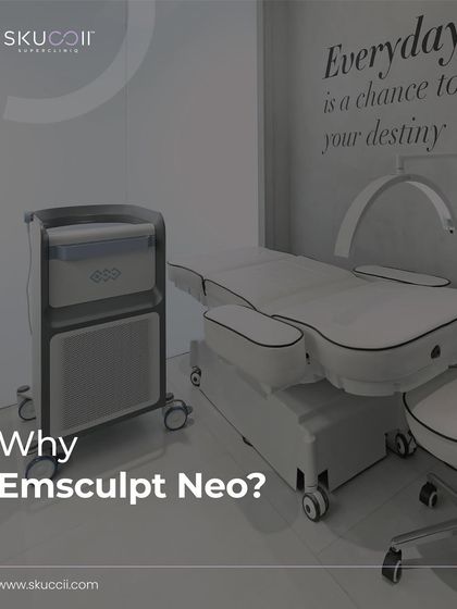 This image shows the state-of-the-art Emsculpt Neo machine in one of our serene treatment rooms. We invest in the latest, most advanced technology to ensure you receive the best possible care and results.