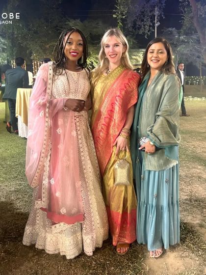Style has no boundaries. Our international clients look gorgeous in these rented ethnic outfits, proving that great fashion is a universal language.