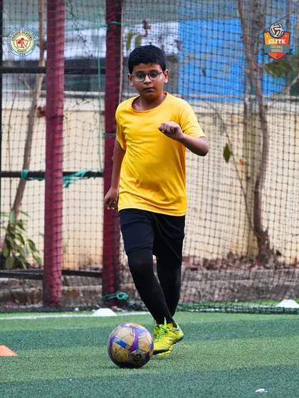 Driving forward with the ball. The action at our tournaments is fast-paced and exciting for players and spectators alike.