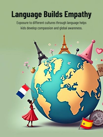 Language builds empathy. By learning about different cultures through their language, children develop compassion and a greater awareness of the world around them.