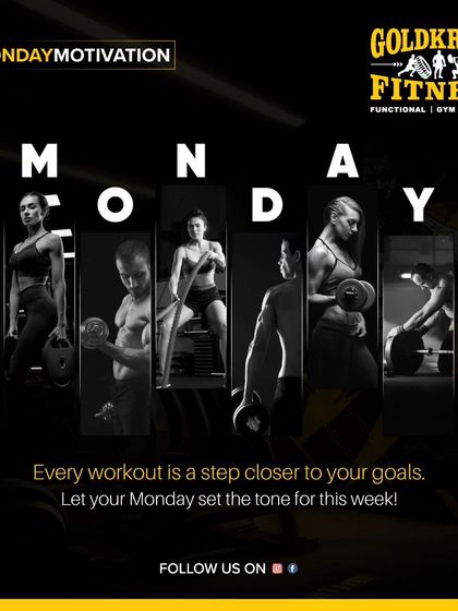 Every workout is a step closer to your goals. Let your Monday set the tone for a week of commitment and progress.