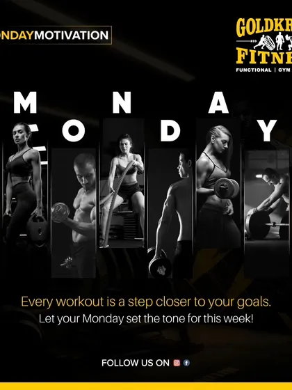 Every workout is a step closer to your goals. Let your Monday set the tone for this week.