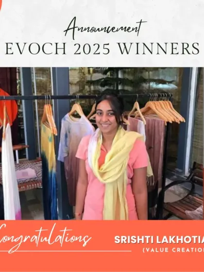 Our EVOCH Award winner for Value Creation from Pune. She is always ready to offer ideas and time that create lasting value.