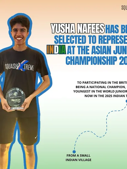 Yusha Nafees's journey from a small Indian village to the Indian Team is remarkable. A Junior National Champion and the youngest member of the World Junior Team, we have high expectations for him.