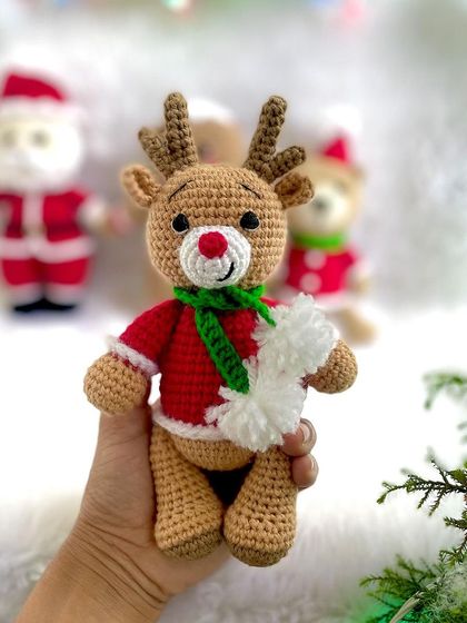 My Christmas collection is here! This festive set includes Santa Claus, a reindeer, a gingerbread man, and a Christmas teddy bear. They are perfect as gifts or to decorate your home for the holidays.