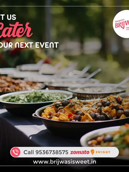 A beautiful outdoor buffet setup. I can adapt my catering services to any venue, whether it's an indoor banquet hall or an outdoor lawn party.