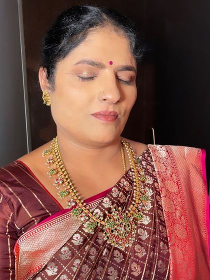 A makeover on mature skin. I teach specialized techniques for working with different skin types and ages, focusing on creating a lifted, fresh, and natural appearance.