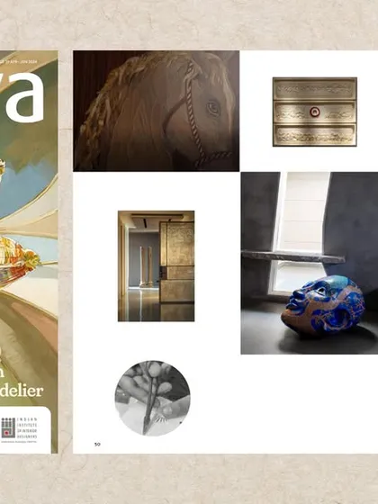The cover of Antarya Mag's Edition 39, which featured our work on reviving traditional crafts through contemporary design infusions.