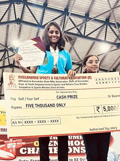 Medal winners from the Tumkur competition NR Event.