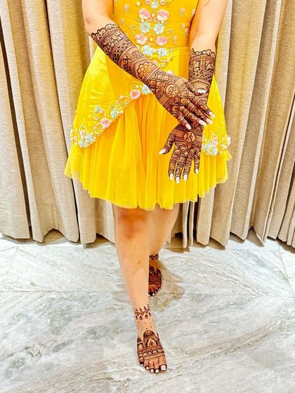 Here is a collection of my bridal feet designs. You can see the variety from full traditional patterns with elephants and peacocks to more modern floral and geometric styles.