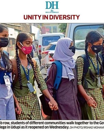 I salute these young women in Udupi, walking hand in hand through the gauntlet of fundamentalist patriarchy. They represent the true meaning of unity in diversity and are the daughters of Fatima and Savitri.