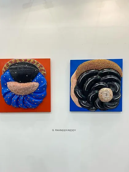 The 'Juda' series of sculptures by G. Ravinder Reddy, a highlight of our Art Mumbai presentation.