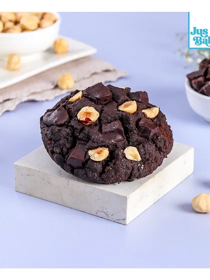 This gluten-free and egg-free chocolate hazelnut cookie is a testament to our commitment to delicious treats for everyone.