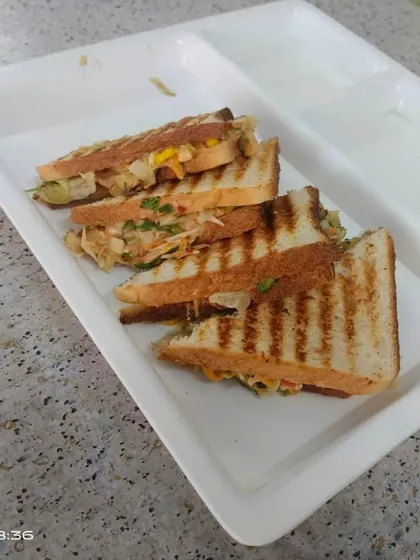 A perfect evening snack, my grilled vegetable sandwiches are made with soft bread, a creamy and flavorful veggie stuffing, and grilled until golden brown and crispy.