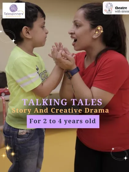 Our "Talking Tales" program for 2 to 4 year olds focuses on story and creative drama. A facilitator and child connect through expressive play.