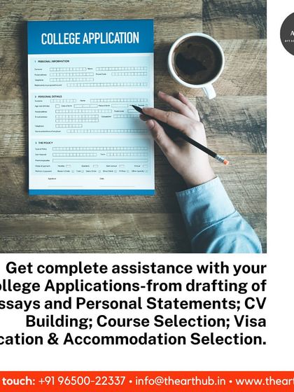 My services include complete assistance with your college applications. I help with drafting essays, personal statements, CV building, course selection, and even visa and accommodation selection.