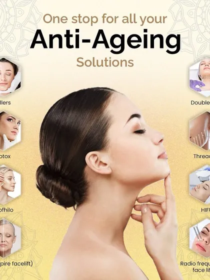 I offer a comprehensive suite of anti-aging solutions tailored to your specific needs. This visual provides a snapshot of my primary services, from injectables like Fillers and Botox to advanced technologies like HIFU and PRP, ensuring a complete plan for graceful aging.