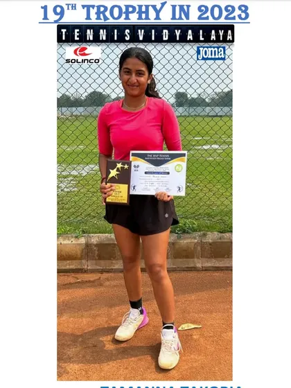 A superb effort by Tamanna Takoria, winning the U-18 All India Championship Series in Delhi after losing only 14 games in 5 matches.