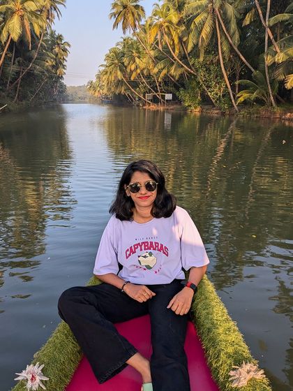A peaceful boat ride through the mangrove forests of Honnavara. A must-do experience on our Gokarna trip.
