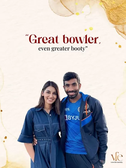 A partnership is also about laughter and playfulness. Sanjana's cheeky compliment shows the importance of not taking yourselves too seriously.