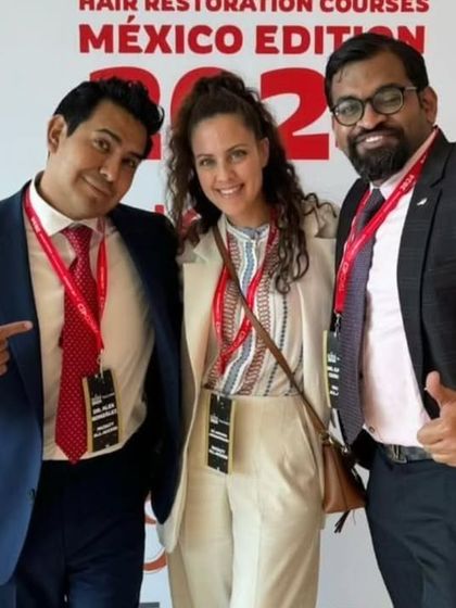 With fellow faculty members at the LAHRC Mexico 2024 conference.