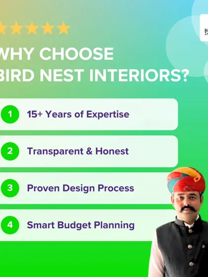 Choosing the right interior designer is a big decision. We build trust through over 15 years of expertise, a completely transparent and honest process, smart budget planning that respects your finances, and a proven design methodology that delivers results.