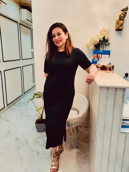A welcoming smile from my clinic. My goal is to create a comfortable and professional space where you feel heard and cared for. Making an appointment is the first step towards achieving your skin health goals.