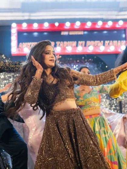 Flinters Management - Custom Wedding Design & Decor Glamorous Sangeet & Reception Nights photo 38