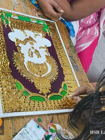 BrainArt Studio - Adult Art & Craft Workshops Tanjore Painting: The Royal Art photo 17
