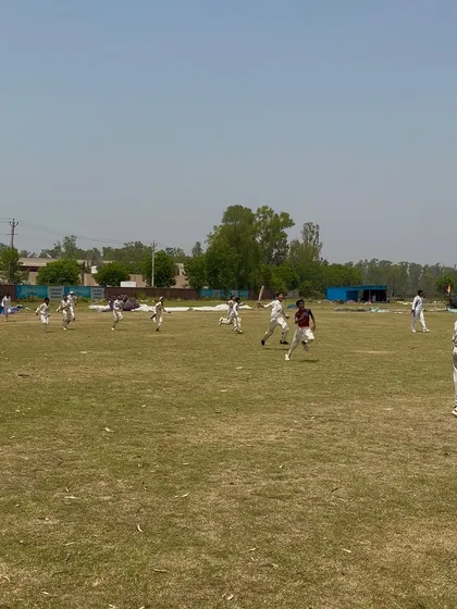 Running towards victory. The final runs being scored.