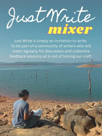 We also offer a space for writers to connect and grow. Our "Just Write" mixer is an invitation to join a community for regular discussions and feedback sessions to hone the craft of writing.