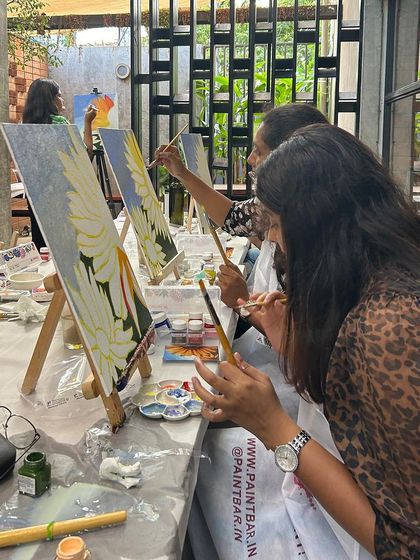 Paint Bar - Corporate Events & Team Building Classic Office Sip & Paint photo 64