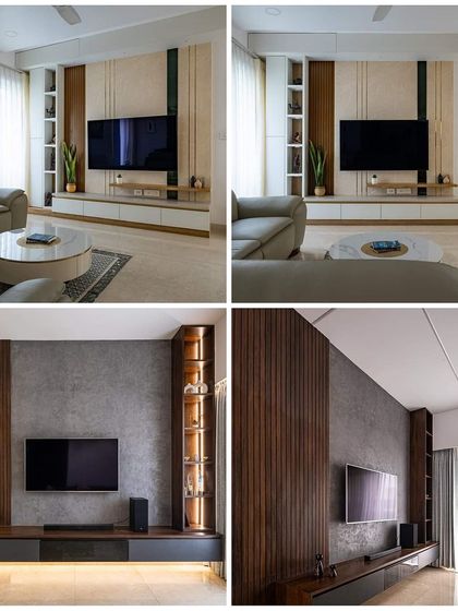 Interiors - Modular & Custom Furniture Design Living Room TV & Media Units photo 8