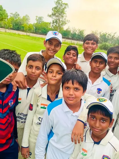Our little champs. A selfie after a match, capturing the joy and camaraderie of the team.