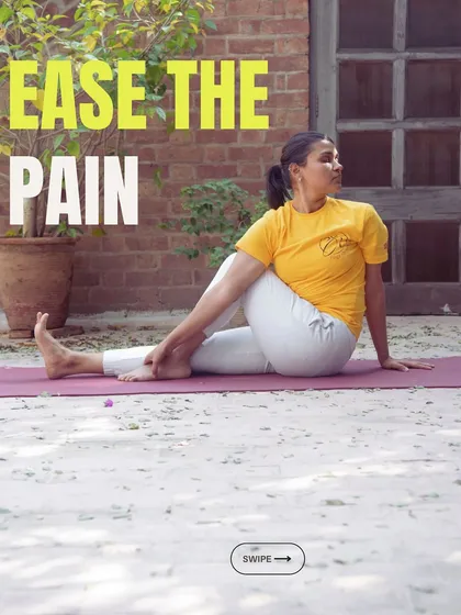 Our gentle yoga course for back pain is designed to help you ease pain and suffering. We discuss possible causes and practice specific asanas and pranayama for relief.