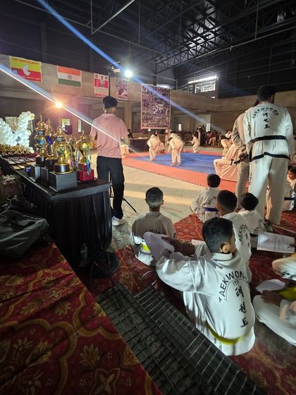 A view from the sidelines of our championship event, showing the scale and excitement.