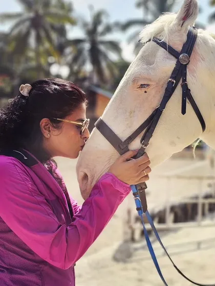 The bond between humans and horses is something special. We see these quiet, happy moments all the time, and it's the reason we do what we do.