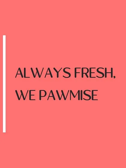This is our simple promise to you and your dog. Every meal and treat we make is guaranteed to be fresh, wholesome, and made with love. We pawmise.