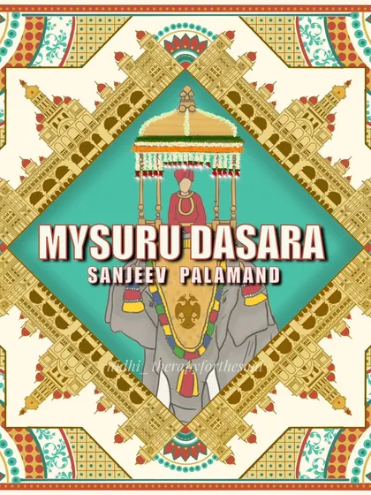 Beyond physical products, I also create custom digital artwork. I designed this vibrant cover art for a friend's musical single, "Mysuru Dasara," blending traditional motifs like the Ambaari elephant with a modern, graphic feel using Procreate on my iPad.