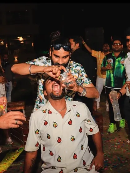 This is what I mean by an experiential bar service. We create fun, memorable moments like this head-first shot that guests will be talking about long after the party ends.