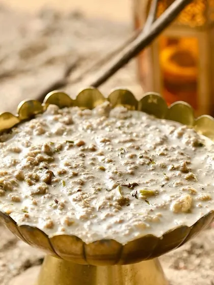 My Mutton Irani Keema is a bold and spicy minced mutton dish with distinct Persian flavors. It's served here in a traditional brass bowl, ready to be enjoyed by the kilo.