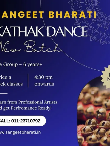 The sound of `ghungroos` (ankle bells) is the heartbeat of Kathak. Our training emphasizes intricate `tatkaar` (footwork), where students learn to create complex rhythms and master the soul of the dance.