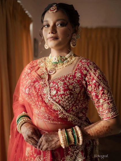Timeless Red Lehenga Brides photo 3