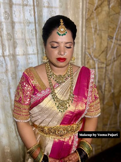 Veena Pujari - Bridal Makeup and Hairstyling South Indian Muhoortham Brides photo 23