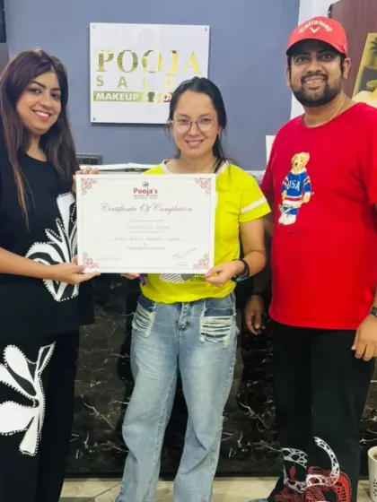 A proud moment as one of my students receives her certificate of completion. She came with a dream and left with the skills that helped her secure a job immediately, which is the ultimate goal of my training.