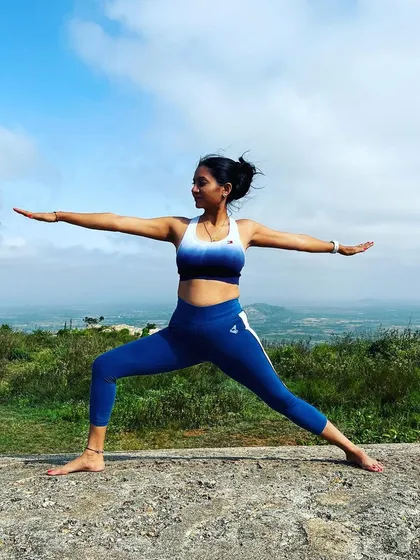It is not about being good at something, but about being good to yourself. Finding strength and openness in Virabhadrasana II (Warrior II).