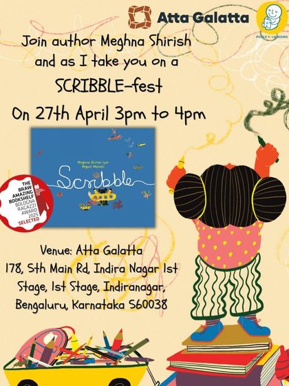 When was the last time you scribbled on the walls? At our 'Scribble-fest' with author Meghna Shirish, we encourage kids to let their imagination run free on a big canvas.
